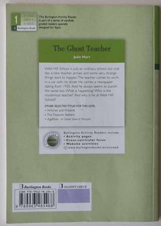 Libro inglés: The Ghost Teacher
ISBN:9789963485468