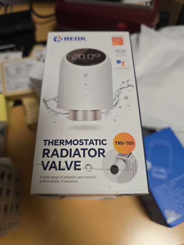 Válvula radiador termostática Beok TRV-705