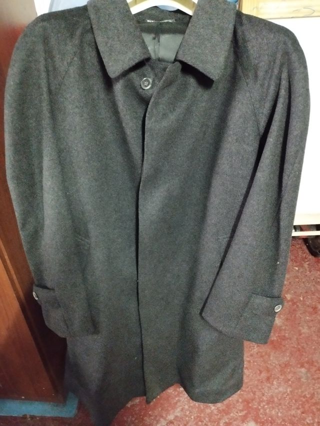 Abrigo paño gris oscuro