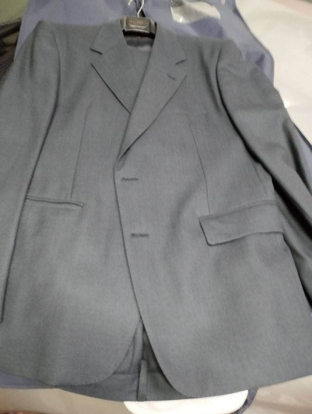 Abrigo paño gris oscuro