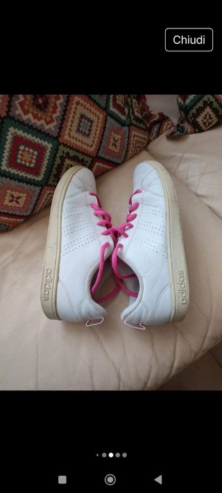 Adidas Sneakers Rosa e Bianche