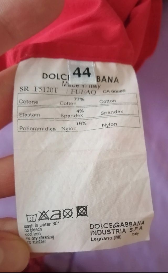 Camisa Dolce&Gabbana roja