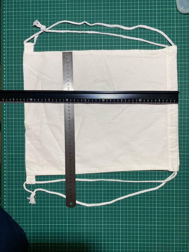 Bolso algodón blanco - 35x40cm