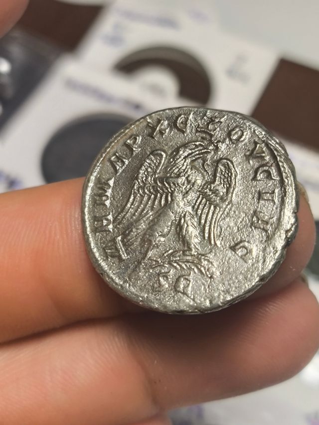 Moneda Roma Tetradracma Trajano Decio Antiochia