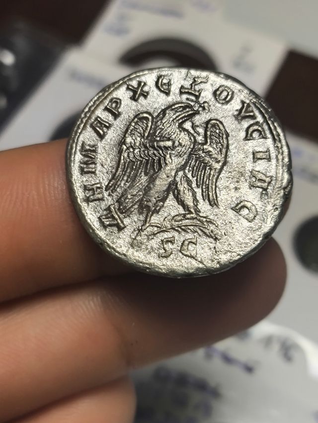 Moneda Roma Tetradracma Trajano Decio Antiochia