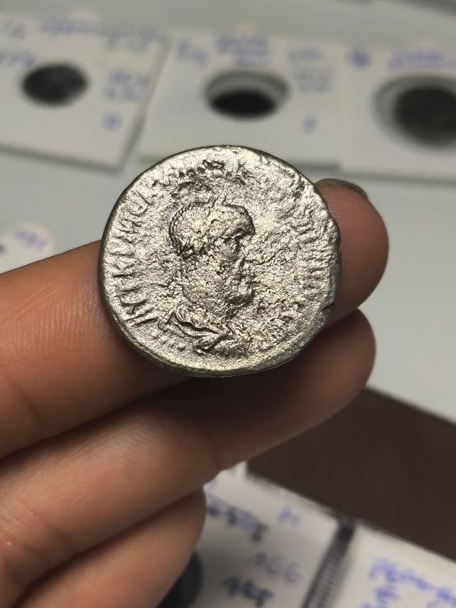 Moneda Roma Tetradracma Trajano Decio Antiochia