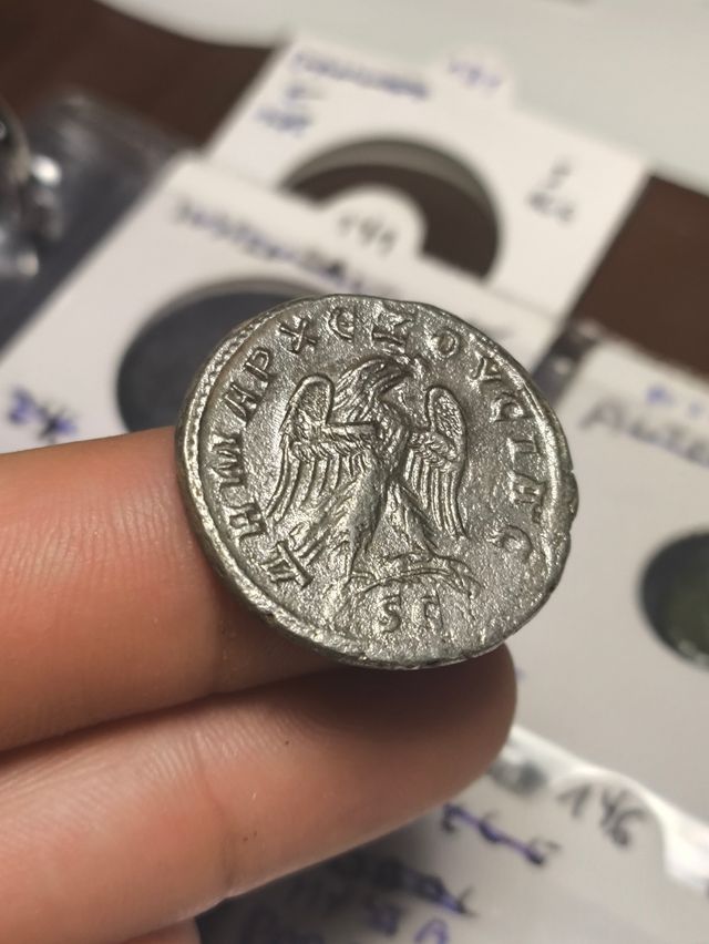 Moneda Roma Tetradracma Trajano Decio Antiochia