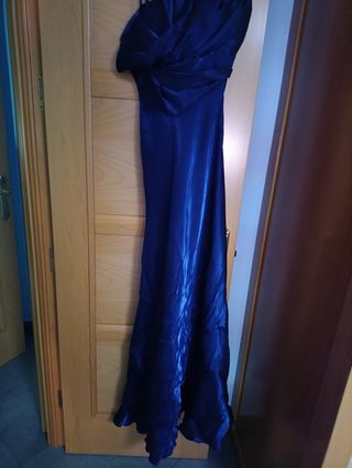 Vestido fiesta azul largo