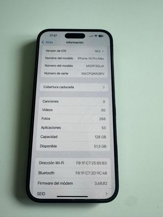 iPhone 14 Pro Max 128GB - en su caja original