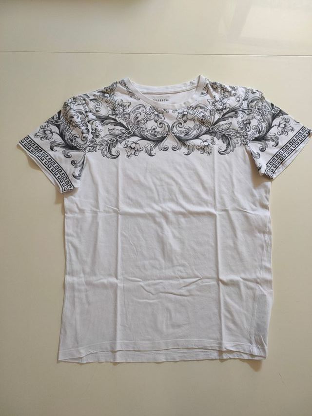 Maglietta Terranova bianca stampa floreale