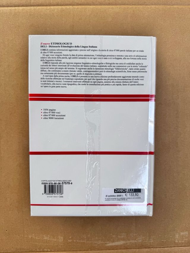 Nuovo etimologico ,Zanichelli