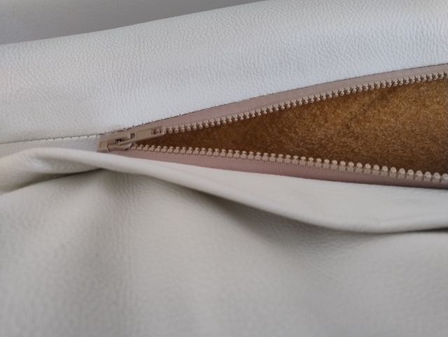 Juego de Sofás de 2+3 plazas,100% piel (Blanco).