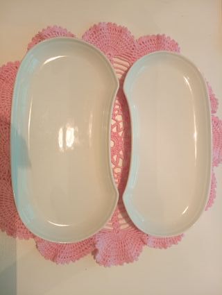 Piatti n. 2 Porcellana Bianchi svuota tasche