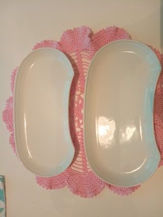 Piatti n. 2 Porcellana Bianchi svuota tasche