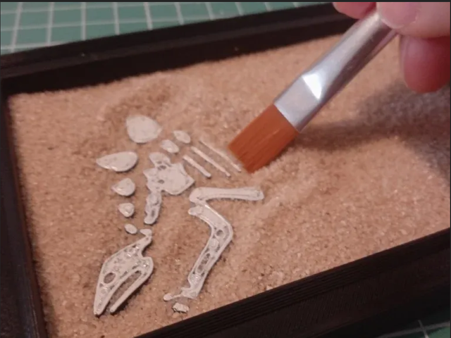 kit para descubrir fósiles de dinosaurios