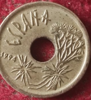 25 Ptas Canarias 1994 - Moneda