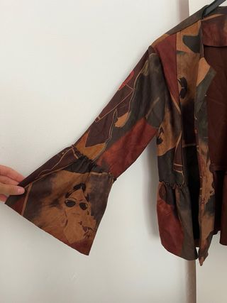 Americana terciopelo multicolor