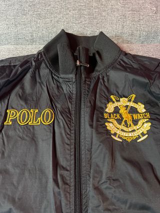 Chaqueta bomber Polo Ralph Lauren negra, talla M
