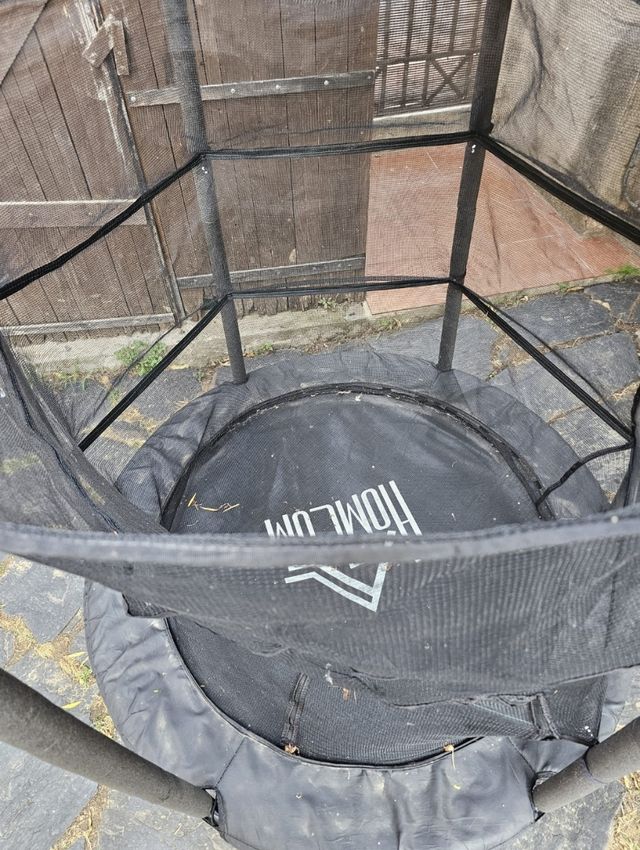 Cama elástica infantil con red 160cm diámetro