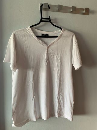 Camiseta blanca basica hombre - talla M