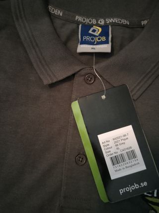 Polo PROJOB XL gris - nuevo