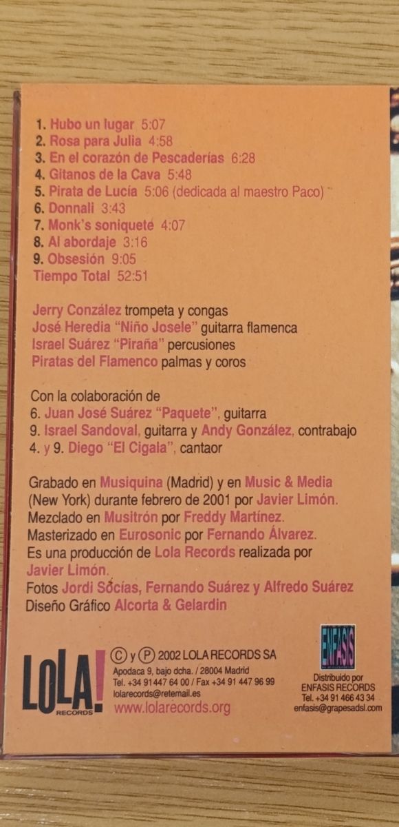 CD Jerry González e I Pirati del Flamenco