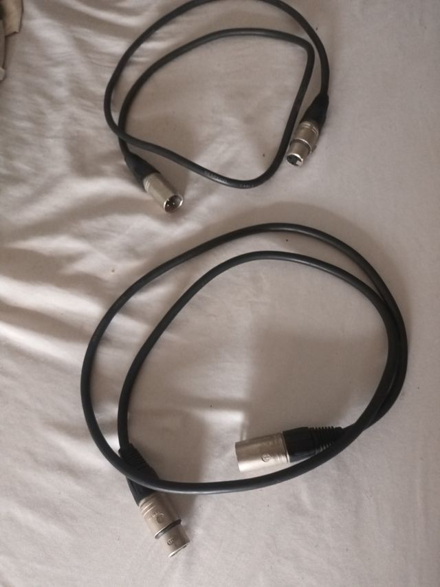 2 Cables neutrik XLR 1m cada uno- Audio neutrik