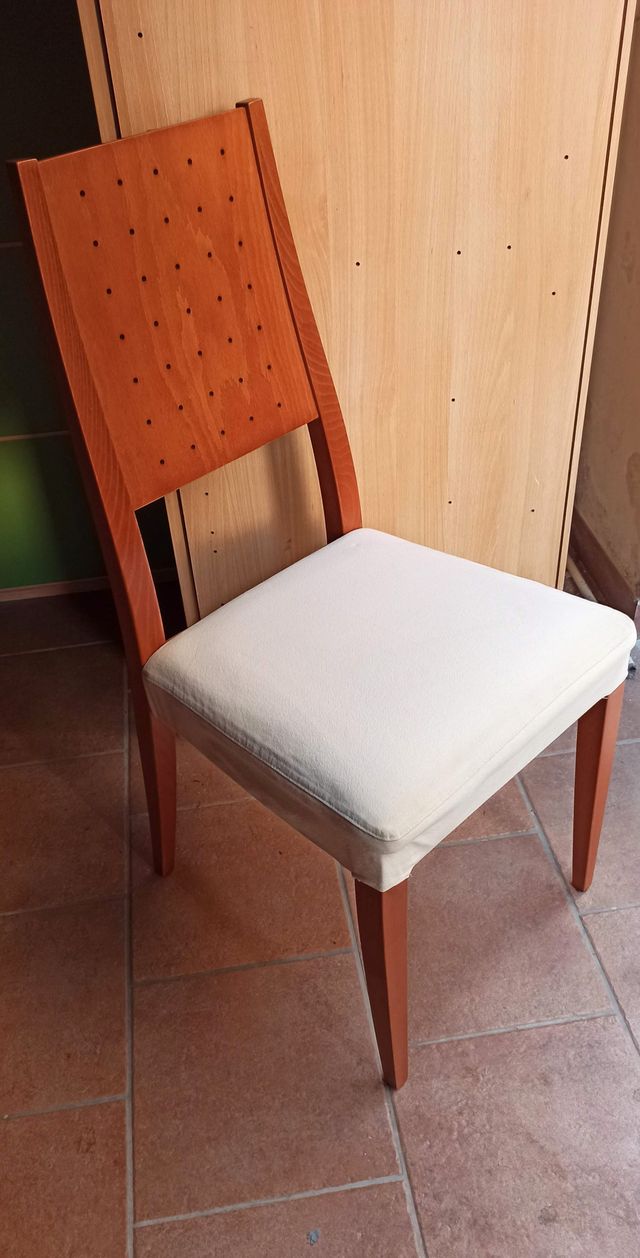 6 Sedie Calligaris legno faggio beige