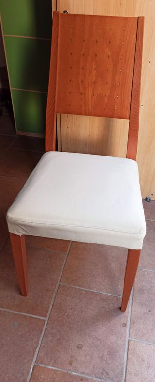 4 Sedie Calligaris legno faggio beige