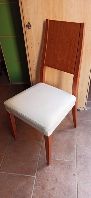4 Sedie Calligaris legno faggio beige