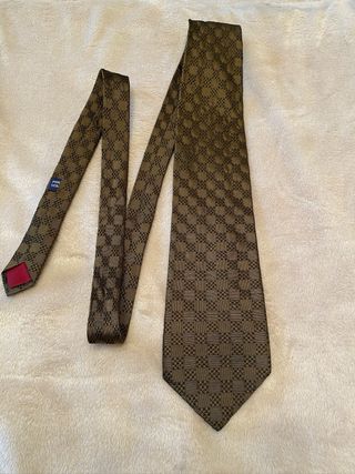 Corbata marrón-verde oliva
