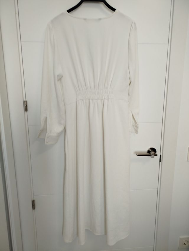 Vestido midi blanco