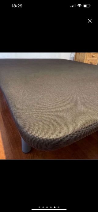 Colchón viscoelástico Aloe Vera + base tapizada.