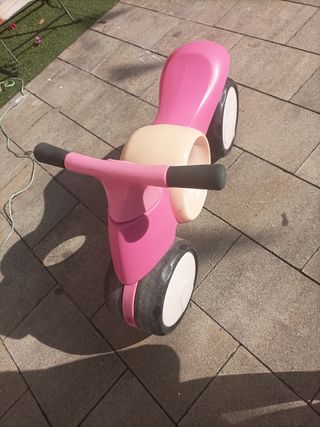 Correpasillos moto rosa