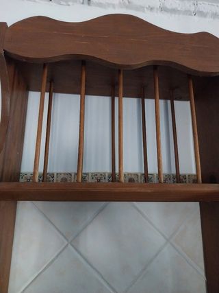 Mueble escurridor madera marrón