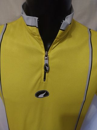 Parentini Maglia Ciclismo Gialla XL Pari al Nuovo
