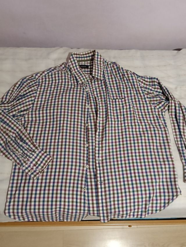 Camisa cuadros hombre