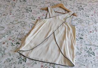 Blusa Zara blanca talla M