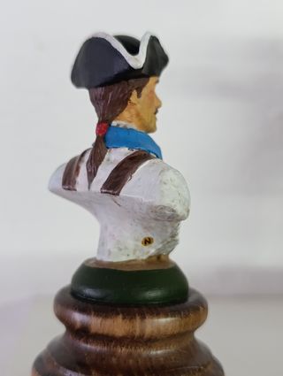 Busto de plomo soldado español