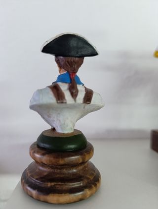 Busto de plomo soldado español