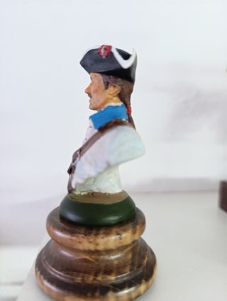 Busto de plomo soldado español