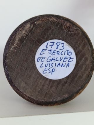 Busto de plomo soldado español