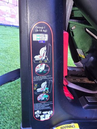 Silla coche be cool Jane Isofix. Grupo I: 9-18kg