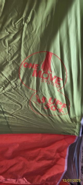 Sombrilla playa wiko - Verde Oliva/Naranja