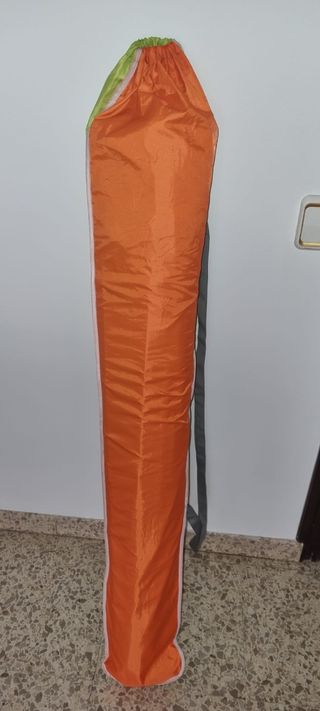 Sombrilla playa wiko - Verde Oliva/Naranja