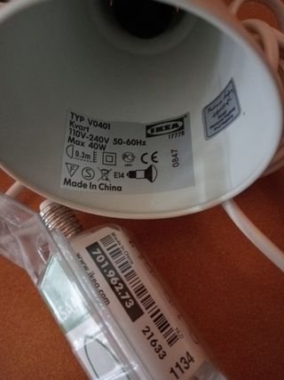 2 Lamparas IKEA de escritorio