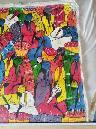 Lienzos diseño africanos, lote
