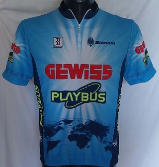 Maglia Ciclismo Gewiss Playbus Bianchi 1996 Tg. 56