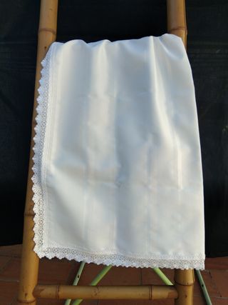 Toalha de Chá c/ Renda - Branca