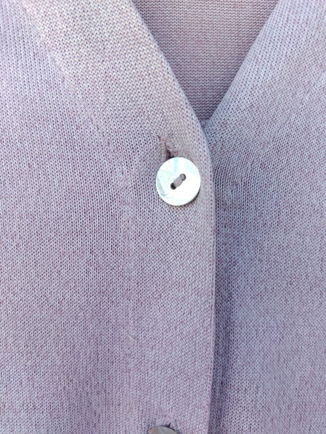 Conjunto top e casaco lilás - manga curta